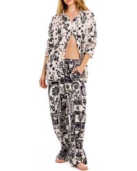 Agua Bendita - Keshia Batik Embroidered Cover-Up Shirt - Lyst