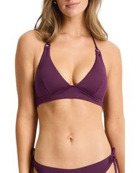 Sea Level - Longline Halter Bikini Top - Lyst