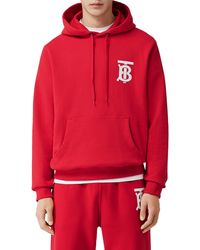 red burberry hoodie mens