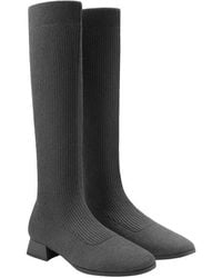 VIVAIA - Tara Pro Square-Toe Water Repellent Wool Knee-High Boots - Lyst