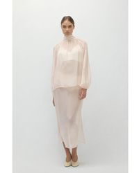 NAKEDCASHMERE - Amara Silk Organza Blouse - Lyst