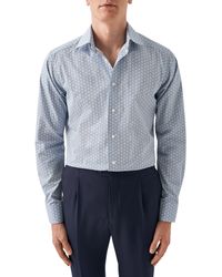 Eton - Slim Fit Geometric Print Dress Shirt - Lyst