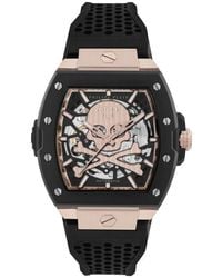 Philipp Plein - The $Keleton 2.0 Automatic Silicone Strap Watch, 44Mm - Lyst