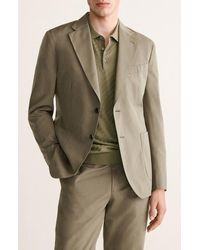 Mango - Slim Fit Cotton & Wool Jacket - Lyst