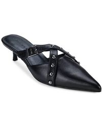 Yosi Samra - Alexis Pointed Toe Kitten Heel Mule - Lyst