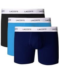Lacoste - Core Essentials Assorted 3-Pack Stretch Cotton Boxer Briefs - Lyst