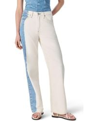 Rag & Bone - Featherweight Logan Two-Tone Mid Rise Wide Leg Jeans - Lyst