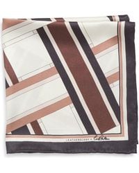 Lost Pattern - X Leatherology Silk Pocket Square - Lyst