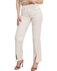 GOOD AMERICAN - Good Boy Split Hem Petite Straight Leg Jeans - Lyst