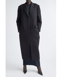 Balenciaga - Wool Gabardine Long Sack Coat - Lyst