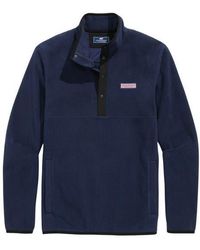 Vineyard Vines - Harbor Fleece Snap Placket Pullover - Lyst