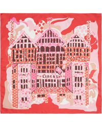 Liberty - Tudor Patchwork Silk Square Scarf - Lyst