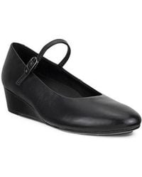 Ecco - Elevate Leather Wedge Mary Jane - Lyst