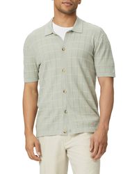 PAIGE - Mendez Knit Short Sleeve Button-up Shirt - Lyst