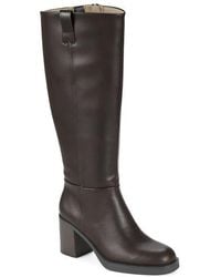 BareTraps - Gretchen Faux Leather Wide Calf Knee High Boot - Lyst