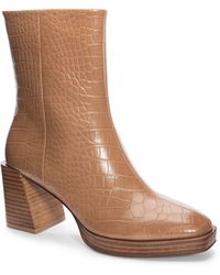 Chinese Laundry - Danica Croc Embossed Bootie - Lyst