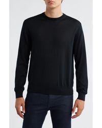 Canali - Wool, Silk & Cashmere Crewneck Sweater - Lyst