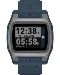 Nixon - High Tide Digital Silicone Strap Watch - Lyst