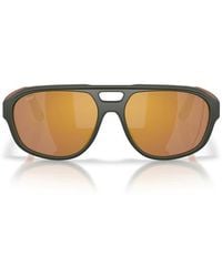 Costa Del Mar - Street Heat 55Mm Polarized Mirrored Rectangular Sunglasses - Lyst
