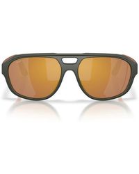 Costa Del Mar - Street Heat 55Mm Polarized Mirrored Rectangular Sunglasses - Lyst