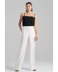 Natori - Cotton Silk Twill Trouser - Lyst