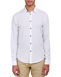 Brooklyn Brigade - Slim Fit Solid 4-Way Stretch Performance Long Sleeve Shirt - Lyst