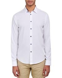 Brooklyn Brigade - Slim Fit Solid 4-Way Stretch Performance Long Sleeve Shirt - Lyst