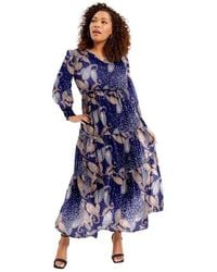 June + Vie - Tiered Maxi Dress - Lyst