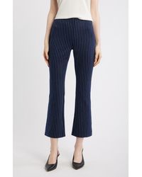Theory - Pinstripe Crop Kick Flare Pants - Lyst
