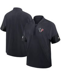 Nike - Houston Texans Sideline Short Sleeve Quarter-Zip Performance Coach Jacket - Lyst