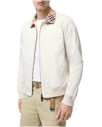 Burberry - Gabardine Glenfields Harrington Jacket - Lyst