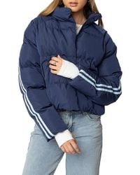 Edikted - Sherry Side Stripe Puffer Jacket - Lyst