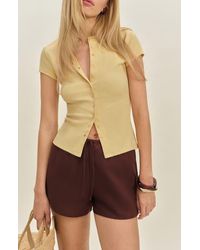 Reformation - Raelynn Rib Top - Lyst