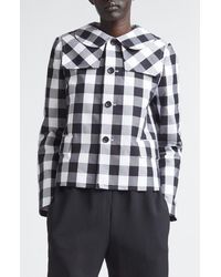 Comme des Garçons - Big Gingham Cotton Jacket - Lyst