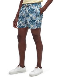 Barbour - Hindle Floral Logo Embroidered Swim Trunks - Lyst