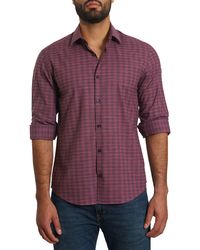 Jared Lang - Trim Fit Check Pima Cotton Button-up Shirt - Lyst