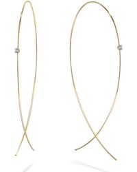 Lana Jewelry - Large Upside Down Diamond Hoop Earrings - Lyst