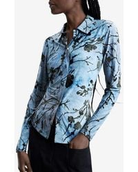 Desigual - Floral Print Button-Up Shirt - Lyst