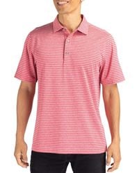 Cutter & Buck - Forge Heather Stripe Recycled Blend Polo - Lyst