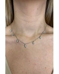 HauteCarat - Lab Created Diamond Charm Choker Necklace - Lyst