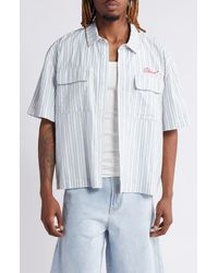 Elwood - Boxy Short Sleeve Oxford Button-Up Shirt - Lyst