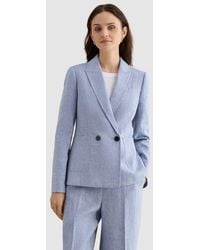Hobbs - Estella Double Breasted Linen Jacket - Lyst
