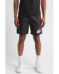 RENOWNED - Lover's Patch Pinstripe Drawstring Shorts - Lyst