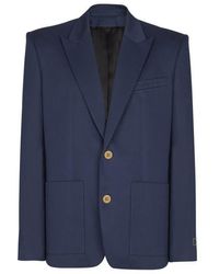 Balmain - Cotton Twill 2-Button Jacket - Lyst