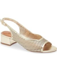 BOTTER - Botelsa Perforated Open Toe Slingback Pump - Lyst