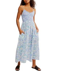 Free People - Sweet Nothings Floral Print Sleeveless Maxi Sundress - Lyst