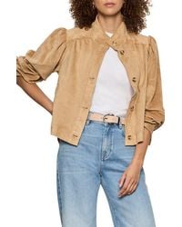 Sanctuary - Puff Sleeve Faux Suede Jacket - Lyst