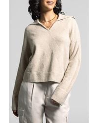 WEEKEND LOS ANGELES - Prudence Johnny Collar Sweater - Lyst