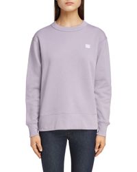 Acne Studios Fairview Face Sweatshirt - Purple