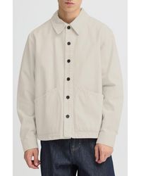 Solid - Nadil Solid Cotton Button-Up Shirt Jacket - Lyst